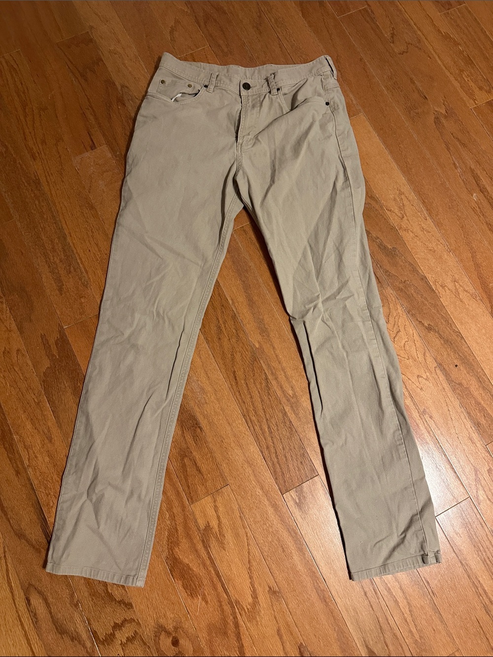 Men's Gen Teal Slim Straight Khaki Pants - Light Tan